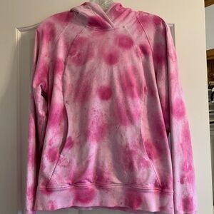Lululemon Pink Tie-Dye Hoodie